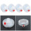 4 pezzi di tappi LED solari per ruote per auto/bici 3