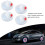 4 pezzi di tappi LED solari per ruote per auto/bici 9
