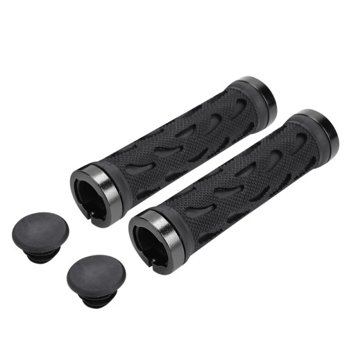 Impugnature forate antiscivolo da 22,2 mm, 13,5  3  3 cm, Nero 1