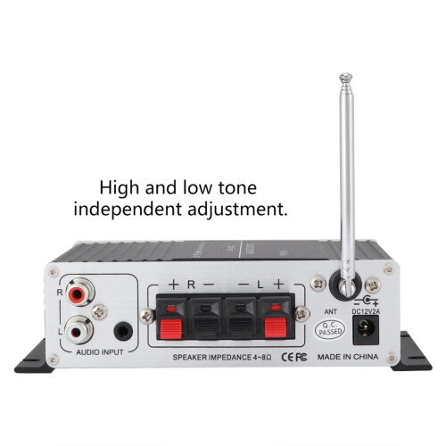 A7 Bluetooth 20W+20W Amplificatore FM in alluminio