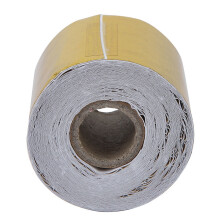 1 rotolo di nastro in alluminio dorato 10 m x 5 cm