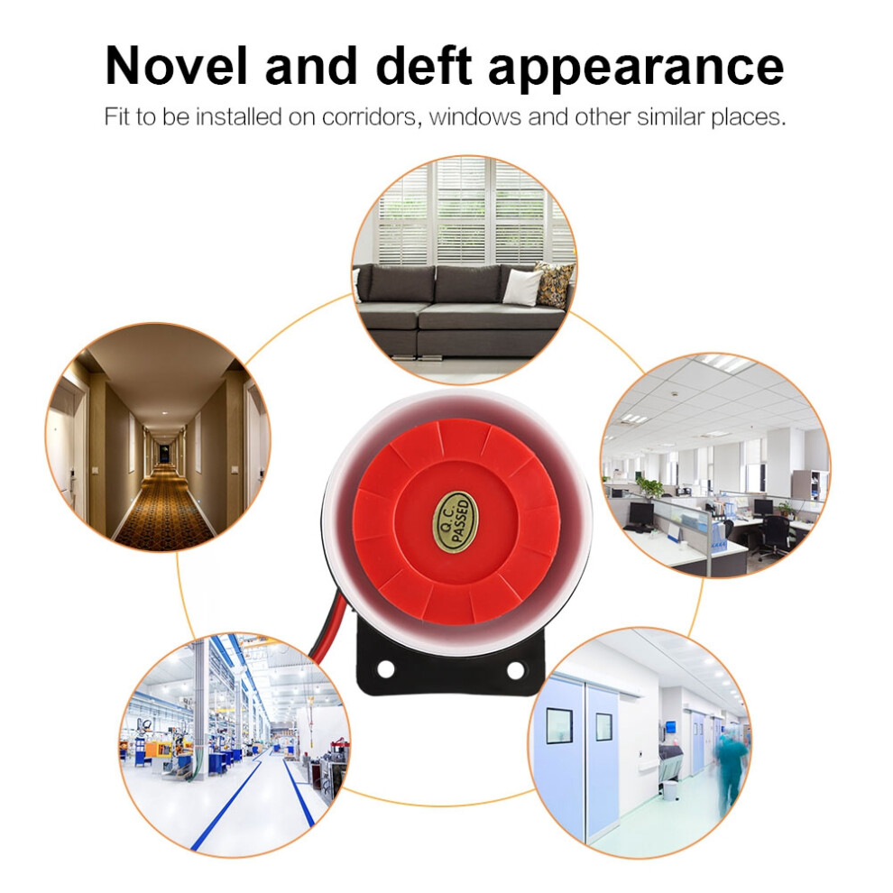 Indoor Ear Piercing Siren Mini Alarm Horn Home Security System 7671322535858