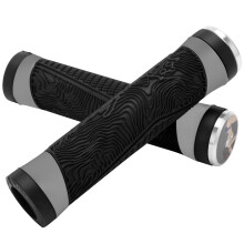 Poignées de guidon en silicone pour VTT 130x30mm Noir, Ø22,2mm