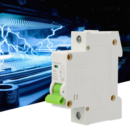 TOMG3-63 1P Tipo C MCB Interruttore di dispersione d'aria 20A 230V 2