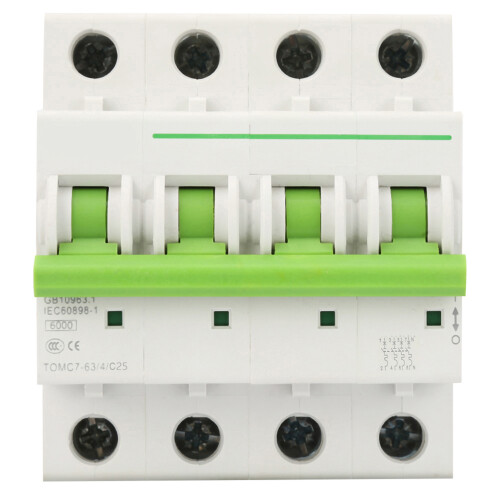 TOMC7-63 4P C-Type 6KA 25A Interruttore ad aria MCB 1