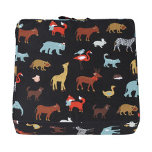 Cuscino per seggiolino per bambini 32.5x32.5x8cm - Beige/Nero/Rosa