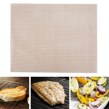 Tapis BBQ en fibre de verre brun 40 33 cm antiadhésif 230 C