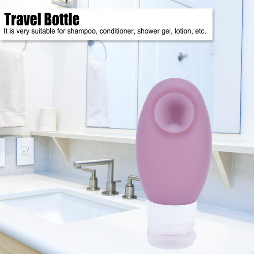 Bottiglia da viaggio in silicone viola da 100 ml 1263,3 cm 2