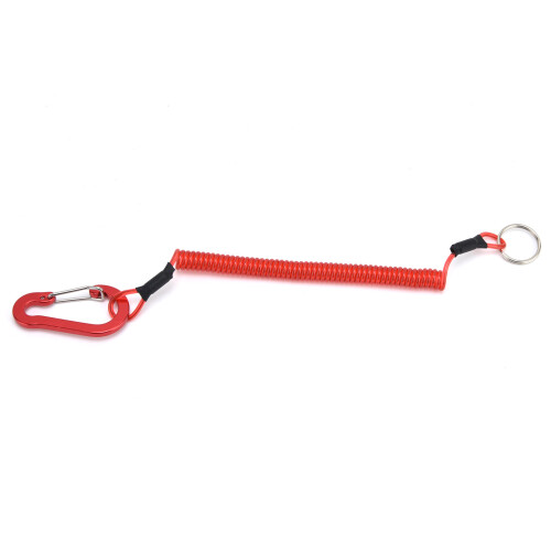 Laccio retrattile in TPU da pesca, modello 1,2 m, rosso. 1