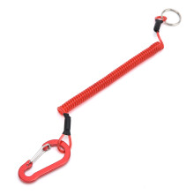 Laccio retrattile in TPU da pesca, modello 1,2 m, rosso.