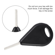 Fin Key 6 vis de 5 cm à tête hexagonale noires transparentes