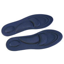 Semelles en mousse à mémoire de forme bleu foncé, 35 g, 28 x 9,7 cm, pour hommes