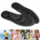 Soletta ortopedica nera da uomo in memory foam 28x9,7 cm 6