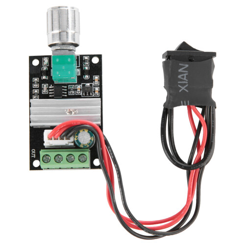 Controllore PWM per motore DC 6-28V 3A - Alluminio 1
