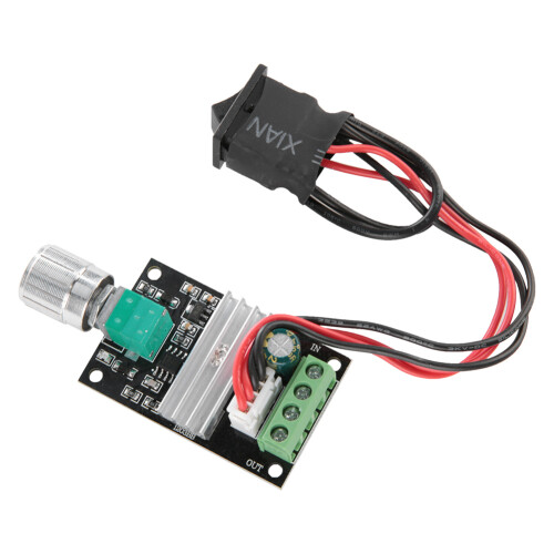 Controllore PWM per motore DC 6-28V 3A - Alluminio 2