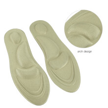 Semelle orthopédique en mousse à mémoire de forme dorée 25,5  8,8 cm pour femmes