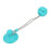 Gioco da masticare per cani con ventosa 9,5  7,5  42 cm blu lago 13