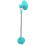 Gioco da masticare per cani con ventosa 9,5  7,5  42 cm blu lago 4