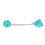 Gioco da masticare per cani con ventosa 9,5  7,5  42 cm blu lago 14