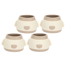 Protège-jambes en silicone 3,1 x 5 x 5 cm blanc
