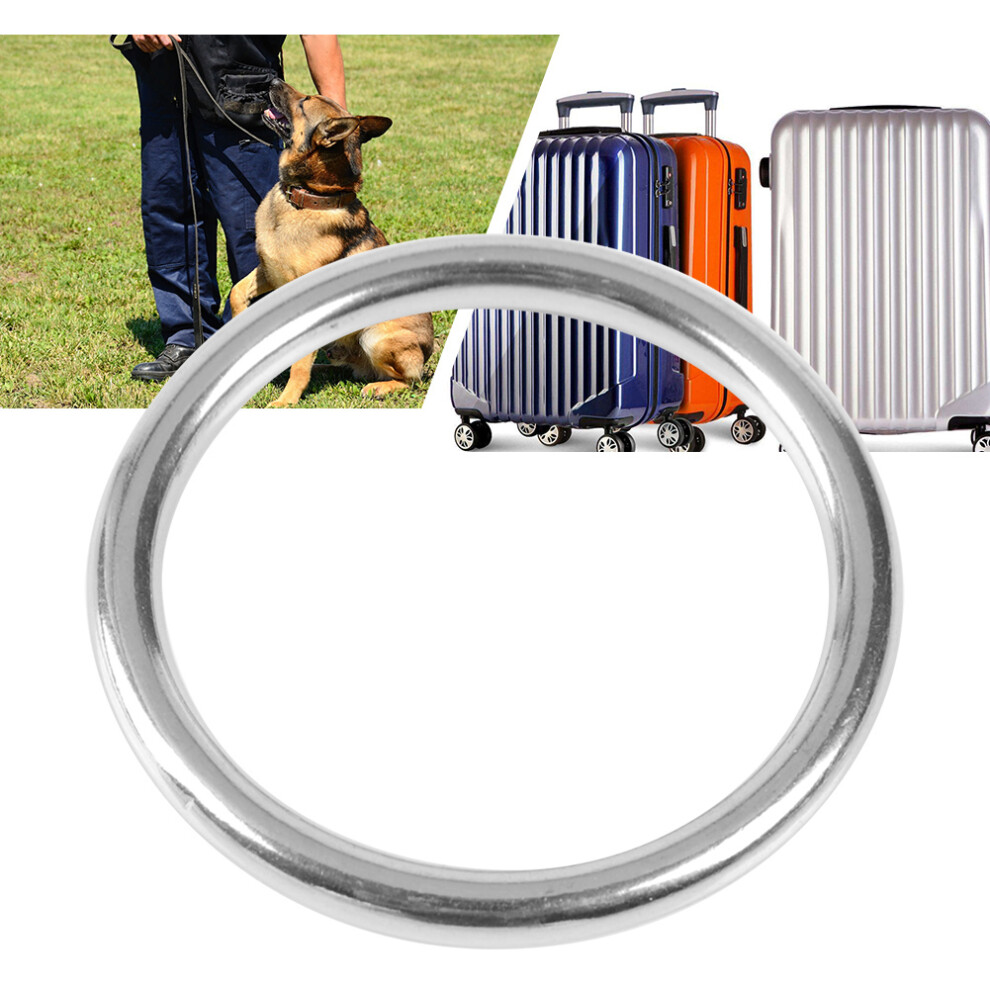 304 Stainless Steel Welded O Ring (05035 Line Dia. 5Mm * Inner Dia. 35Mm) Diving Pet Accessory 8751322539830