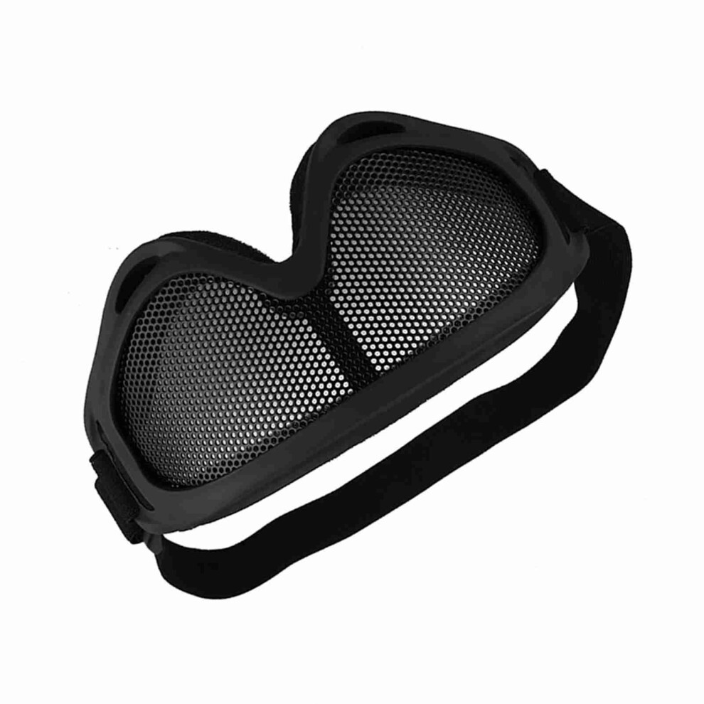 X400 Tactics Mesh Goggles Steel Lenses Sunglass Outdoor Paintball Eyewear Black 7661322539765