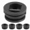 5 pezzi 2,5 cm plug per leash tavola da surf nero 5