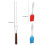 6 pezzi SSU-ForkBBQ 42x2.5x2cm; 2 pezzi spazzola 17x3x1cm Colore 5
