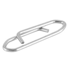 100 pièces d'attaches rapides en acier inoxydable pour la pêche S/M/L Argent