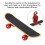 Supporto posatoio per pappagallo a forma di skateboard 13.9x4.3x2.6cm Colore 6