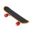 Supporto posatoio per pappagallo a forma di skateboard 13.9x4.3x2.6cm Colore 9