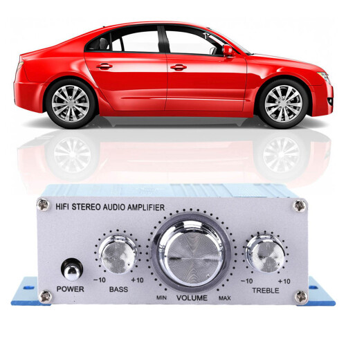 HY-2001 Amplificatore per auto 2x20W Blu 12.50x7.00x4.00cm 2