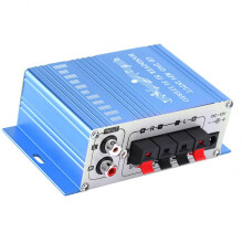 HY-2001 Amplificatore per auto 2x20W Blu 12.50x7.00x4.00cm