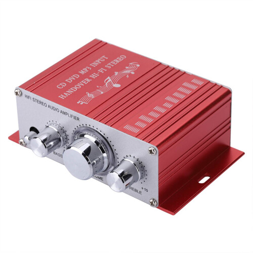HY-2001 Amplificatore per auto 2x20W RMS 12,507,004,00 cm Rosso 1