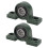UCP204 Blocco portacuscinetto con foro da 20 mm argento 2 pezzi 5