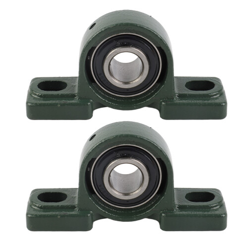 UCP204 Blocco portacuscinetto con foro da 20 mm argento 2 pezzi 1