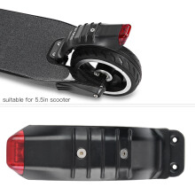 Parafango posteriore per scooter da 5,5 pollici - Nero, 16x4,2 cm, 84 g