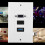 Support mural 3 ports VGA HDMI USB 3.0 11,5x7 cm ABS 10