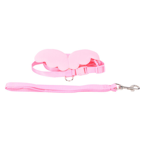 Duck Imbracatura e Guinzaglio XS Rosa Nylon Regolabile 1