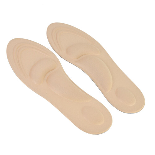 Soletta beige in spugna massaggiante da 24,5 cm, cuscino per scarpa 2