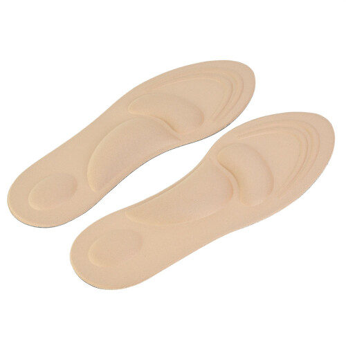Soletta beige in spugna massaggiante da 24,5 cm, cuscino per scarpa 1
