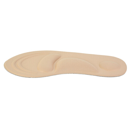 Soletta beige in spugna massaggiante da 24,5 cm, cuscino per scarpa