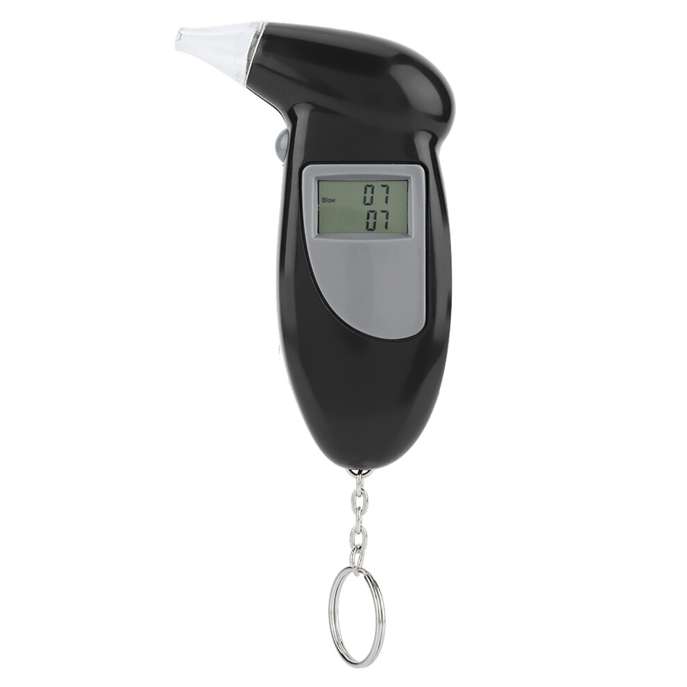 Digital Lcd Screen Alcohol Breath Tester Portable Keychain Breath Analyzer 20Pcs Mouthpiece 4611322543357