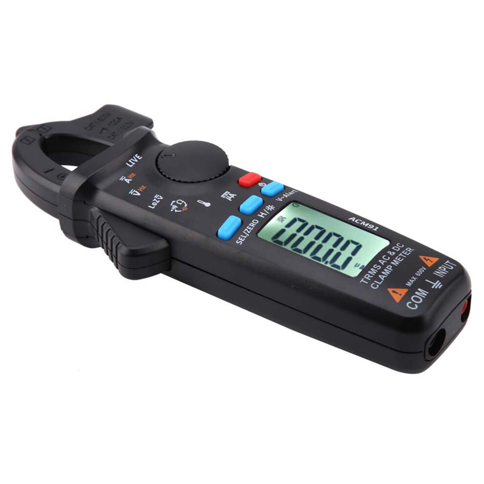 ACM91 1mA AC/DC Current Digital Clamp Meter True RMS 6000 Counts Meter Low Impedance Tester