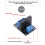 Modulo SSR a 1 canale con fusibile, 2A, 5V/12V DC 7