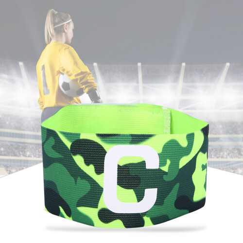 Fascia da capitano in nylon regolabile 357 cm verde 2