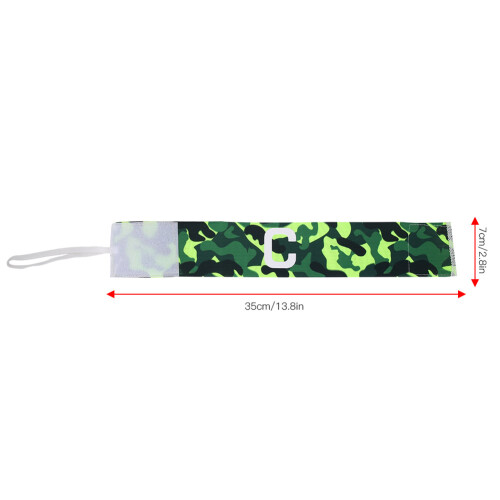 Fascia da capitano in nylon regolabile 357 cm verde