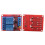 Modulo relè a 2 canali rosso 5 V 50x41x18,5mm 7