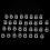 Tester di alcol 112x68x22mm Nero 50 pezzi di boccagli 13