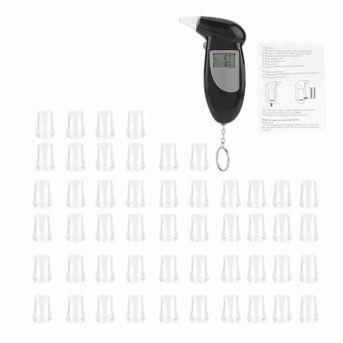 Tester di alcol 112x68x22mm Nero 50 pezzi di boccagli 2